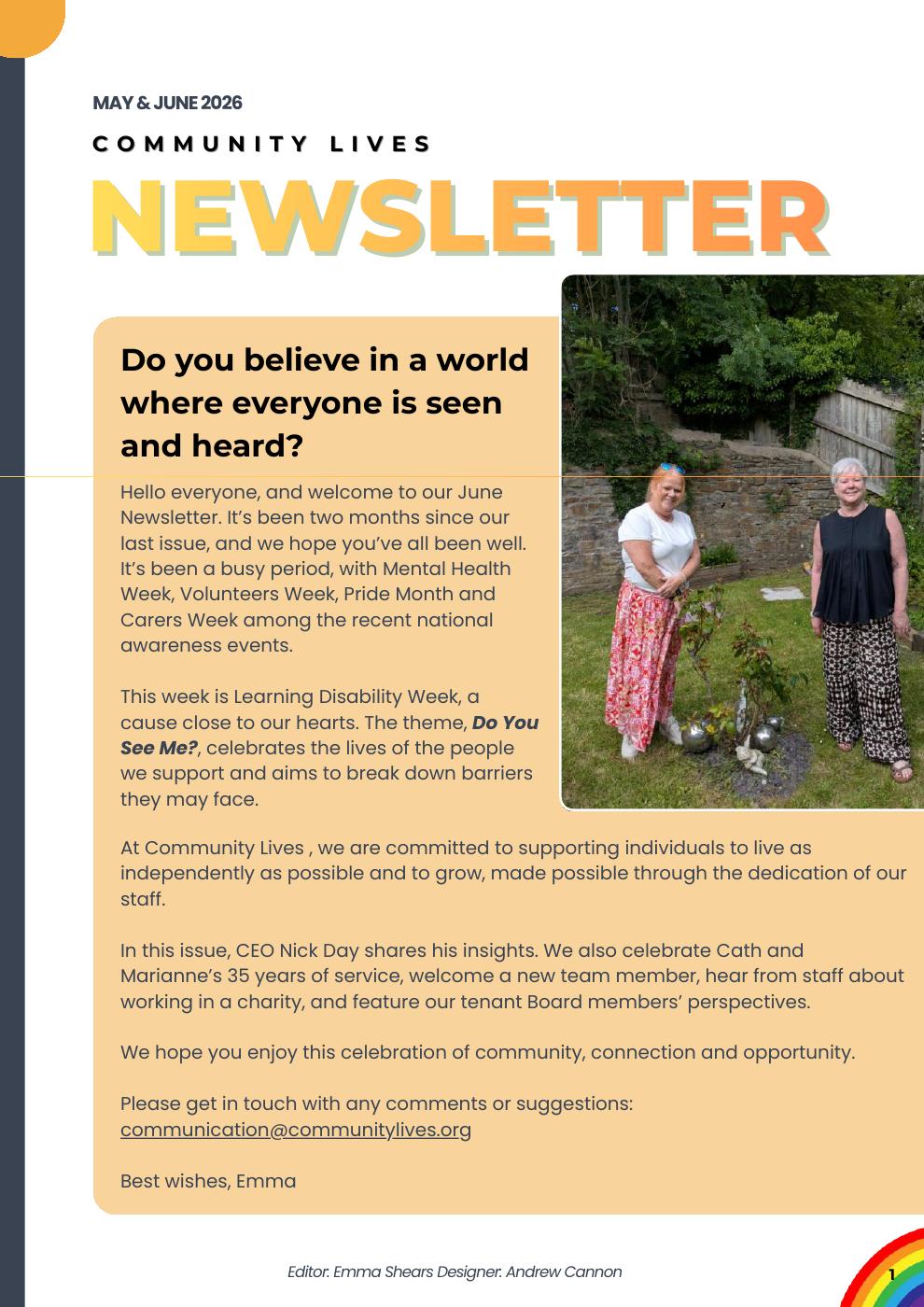 May-June 2026 Newsletter