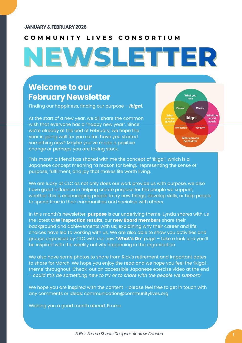 February 2026 Newsletter